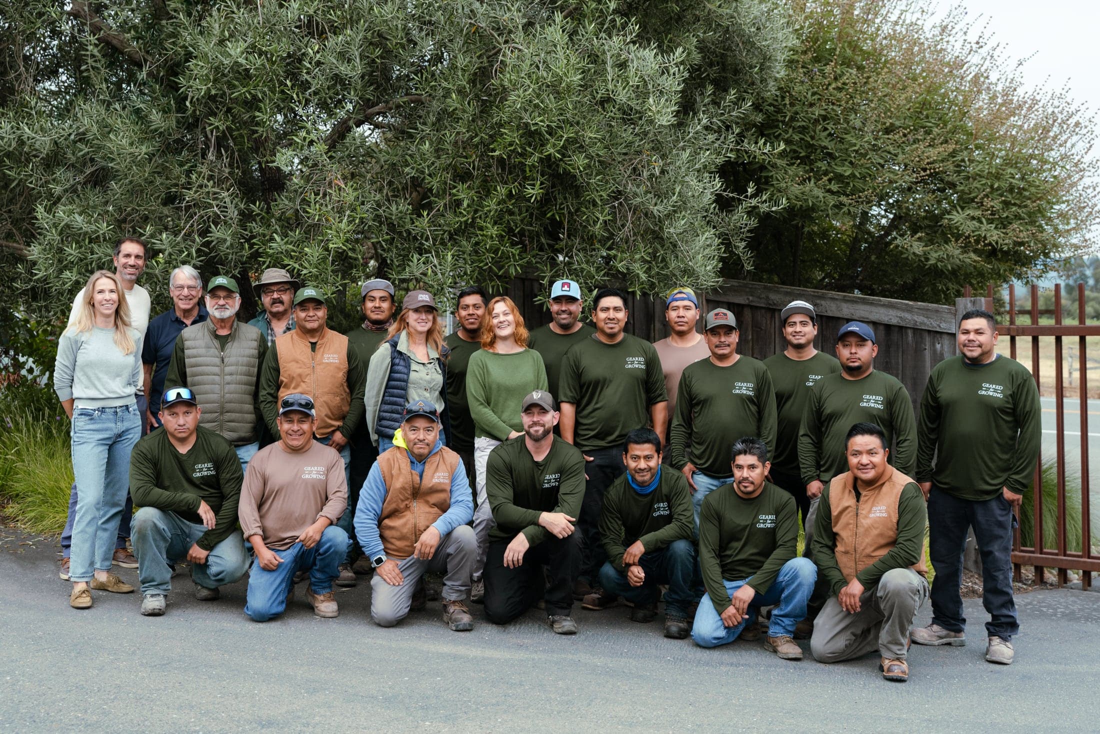 The Geared for Growing team gathered together in Healdsburg