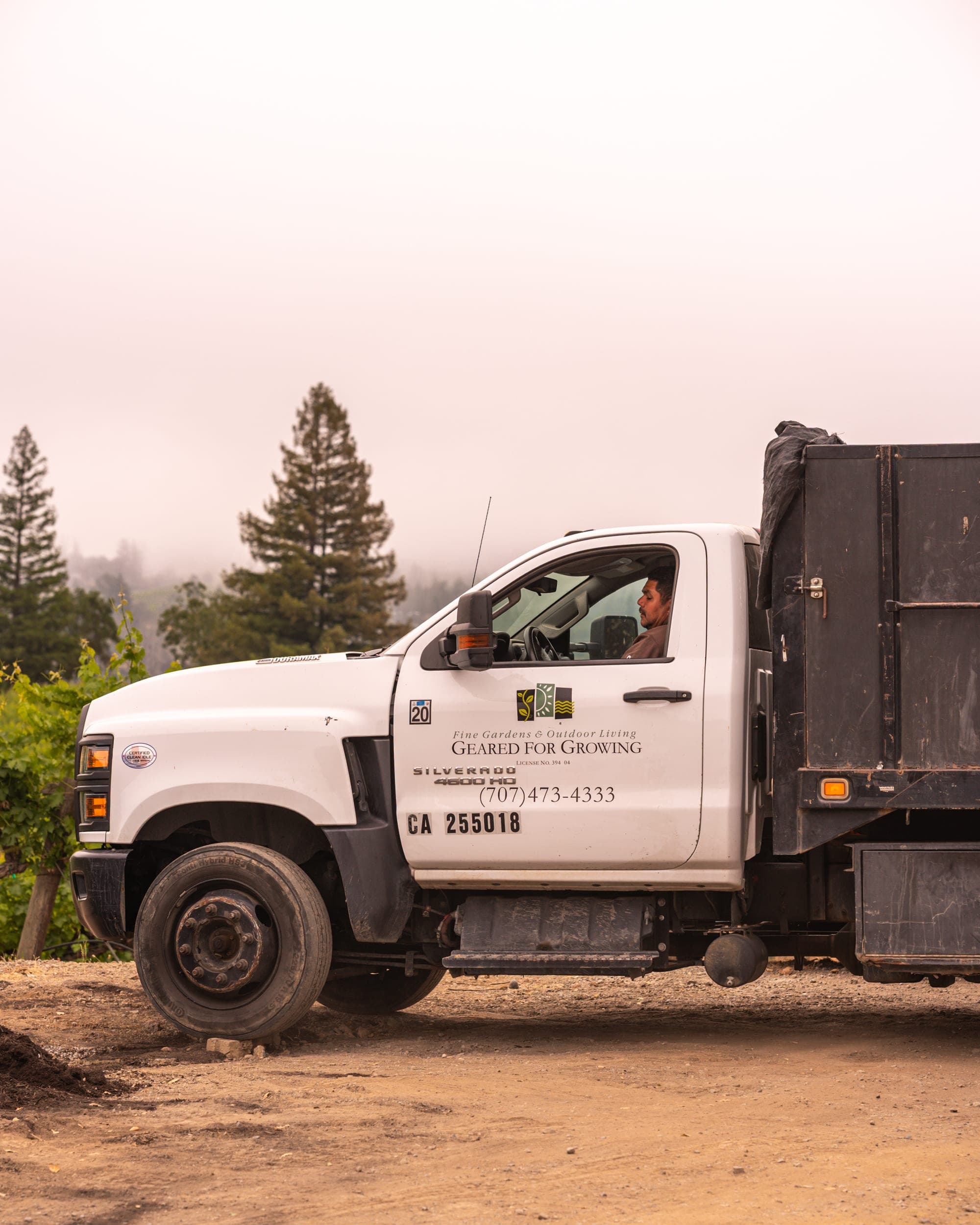 Geared for Growing truck at the Alexander Valley site